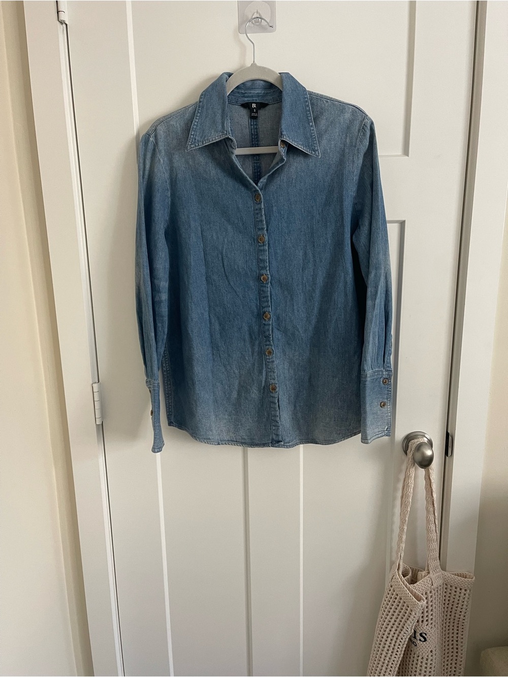 Banana Republic Light Blue Denim Button-Down Shirt